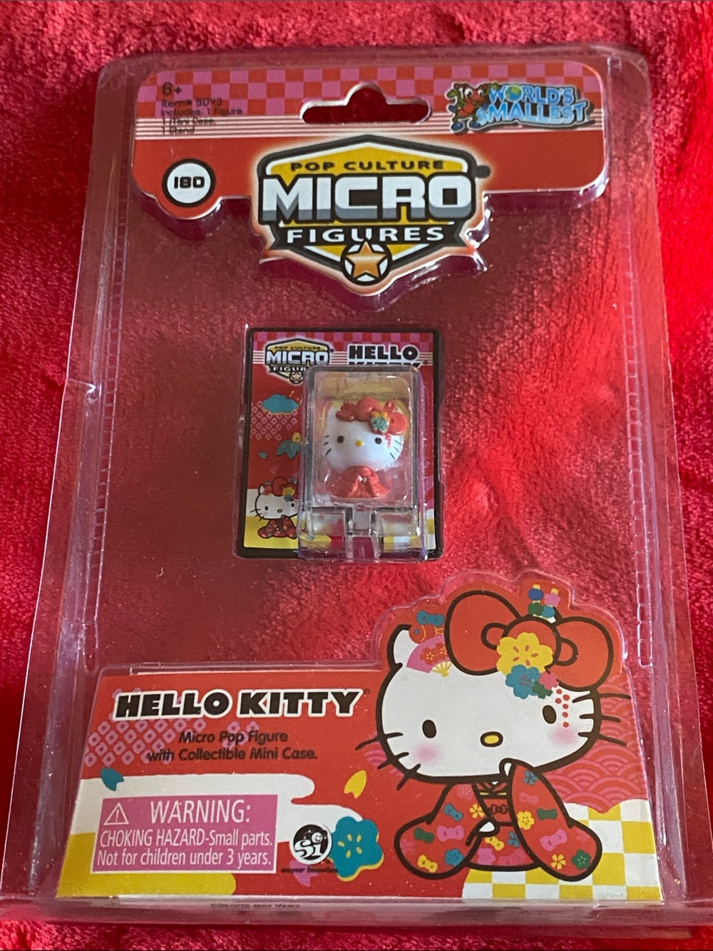 🍀3/$40🍀 Hello Kitty Red Mini Micro Figure with Collectible Case